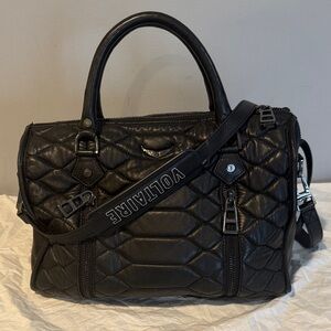 Zadig & Voltaire Black Quilted Satchel